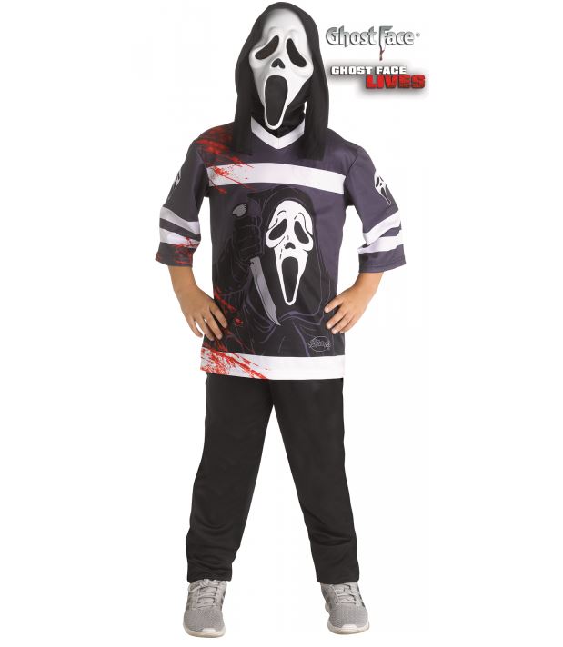 Costume enfant fantôme film Ghost Face chandail hockey