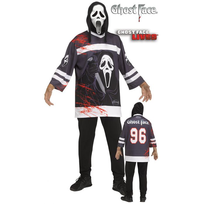 Costume adulte fantôme film Ghost Face chandail hockey (STD)