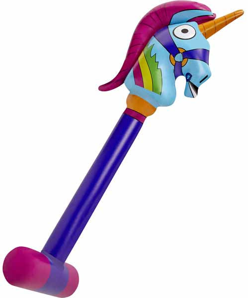 Marteau de Fortnite gonflable arc-en-ciel