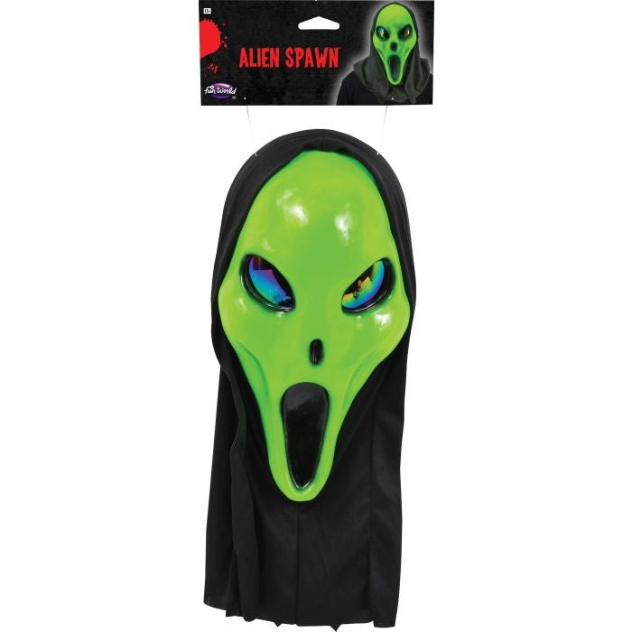 Masque extra-terrestre vert pour adulte