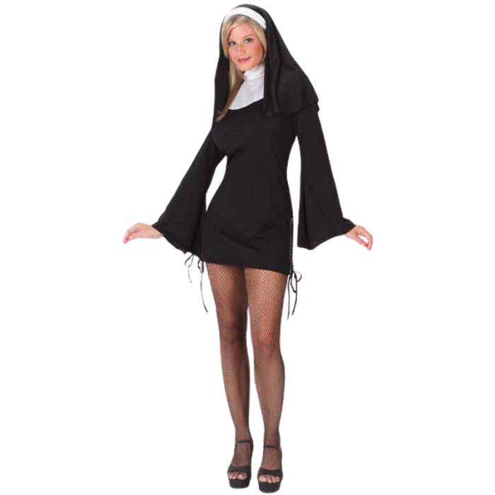 Costume femme robe de religieuse courte