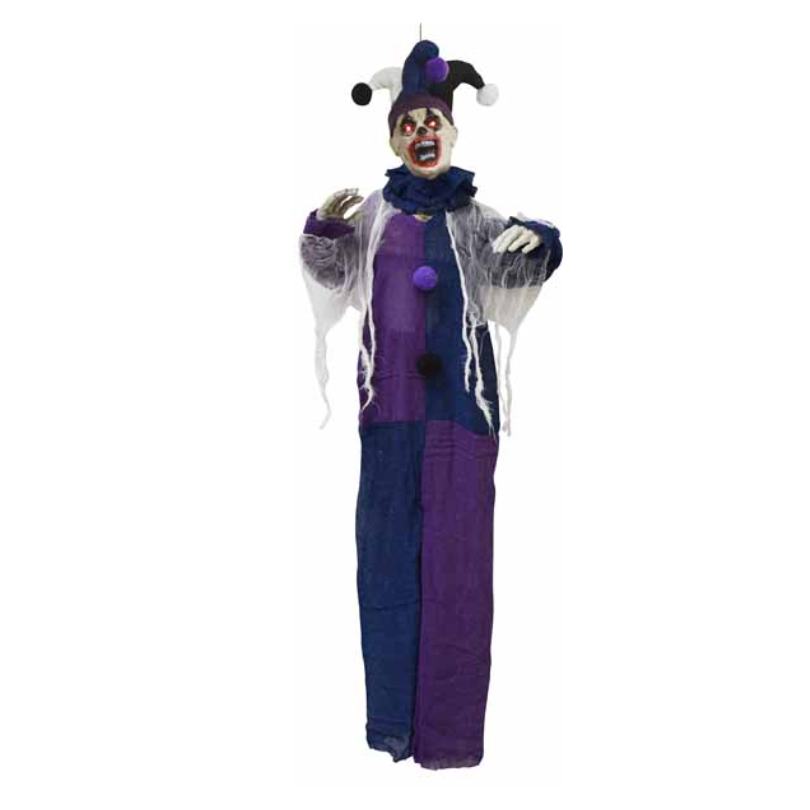 Clown à suspendre 47 po x 30 po x 5 po avec son et lumière