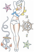 Tatouage pin-up marine