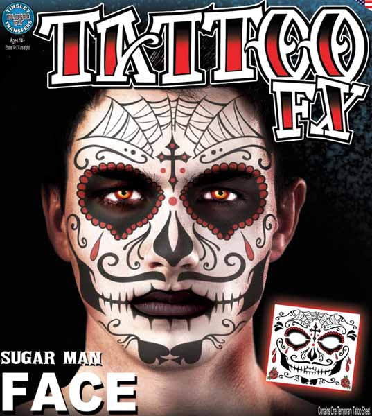 Tatouages pour visage Sugar Man