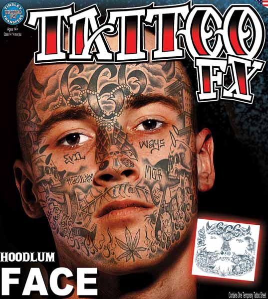 Tatouage pour visage voyou