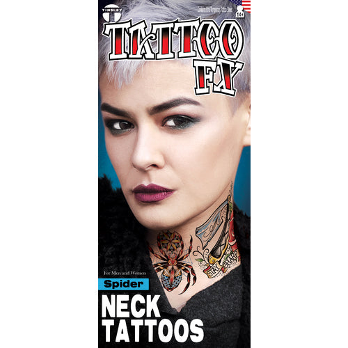 Tatouages pour cou araignée