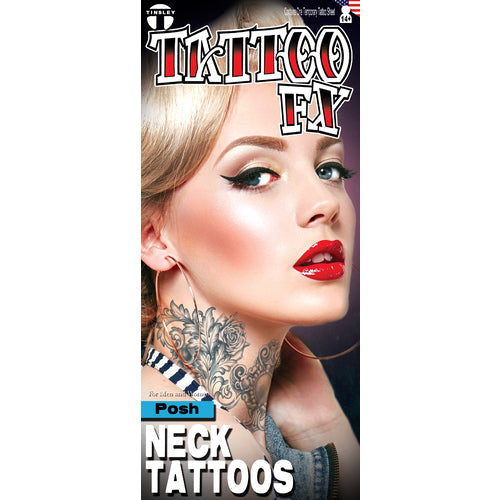 Tatouages pour cou élégant