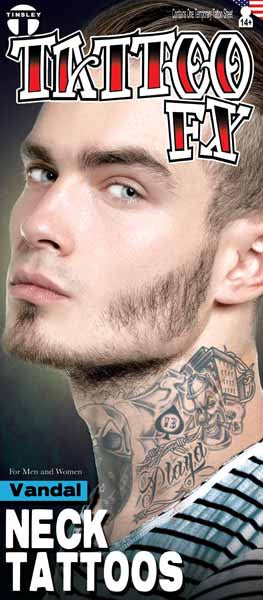 Tatouage pour cou vandale