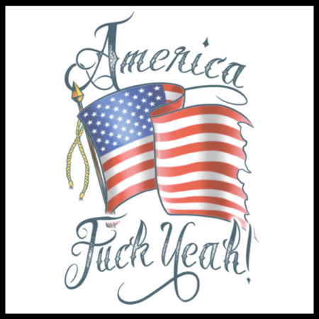 Tatouage patriotique "America fuck yeah!"