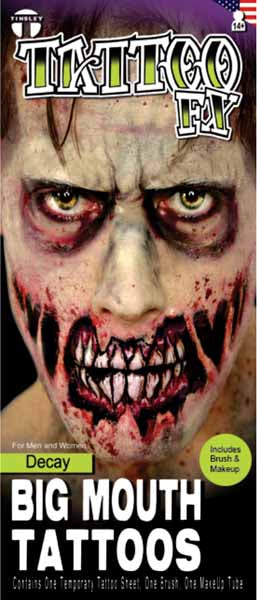 Tatouage grande bouche pourriture