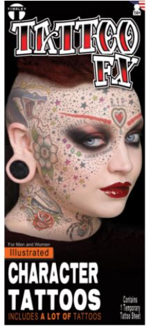 Tatouage illustrations assorties