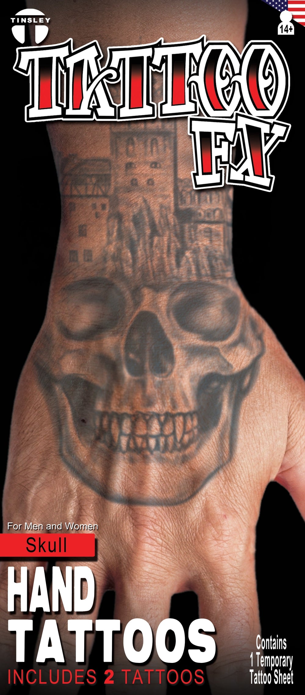 Tatouage mains tête de mort