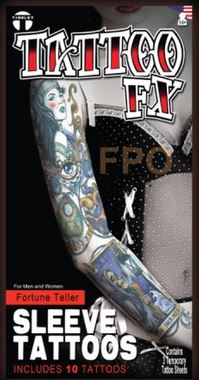 Manche de tatouage de diseuse de bonne aventure