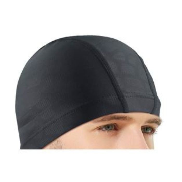 Casque de bain en lycra pour adulte noir