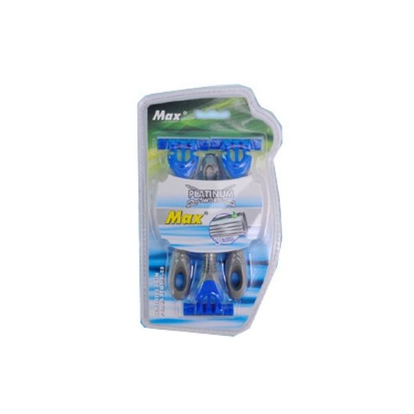 Rasoir jetable 3 lames Max platinum (paquet de 3)