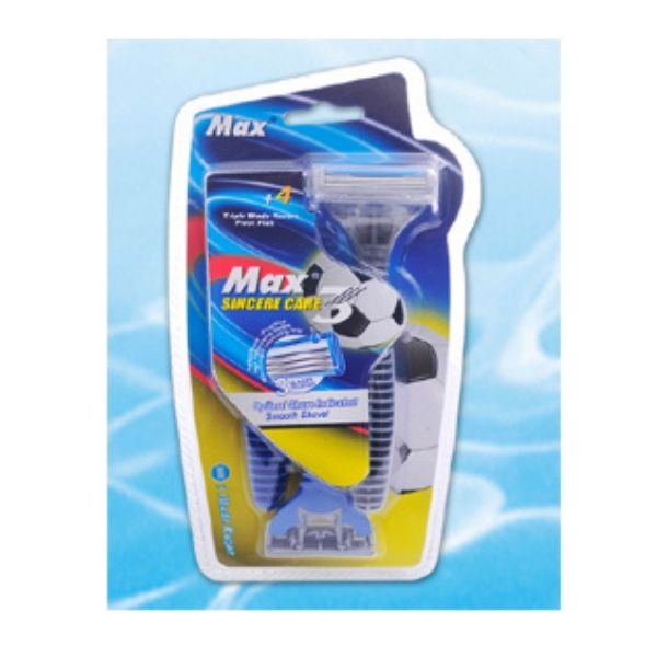 Rasoir jetable 3 lames Max (paquet de 4)
