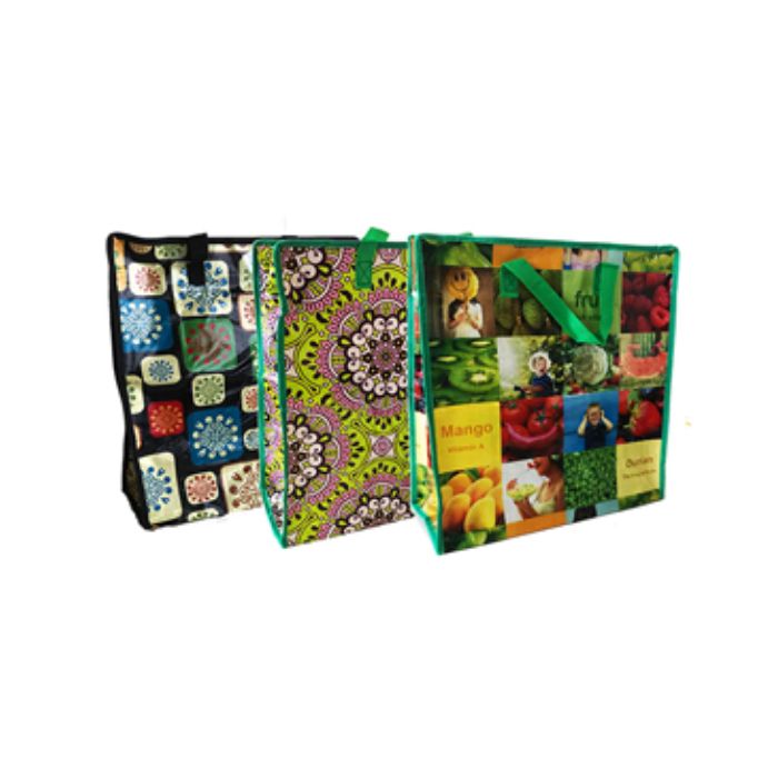 Sac de magasinage réutilisable 16 pouces x 18 pouces x 3 pouces