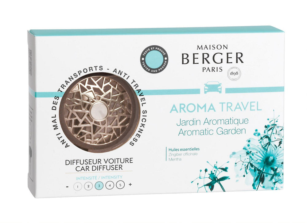 Diffuseur de voiture Maison Berger aroma travel (jardin aromatique)