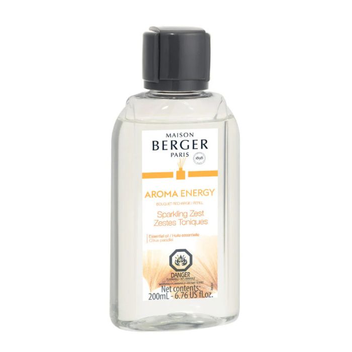 Recharge bouquet Maison Berger 200ml aroma energy (zestes toniques)