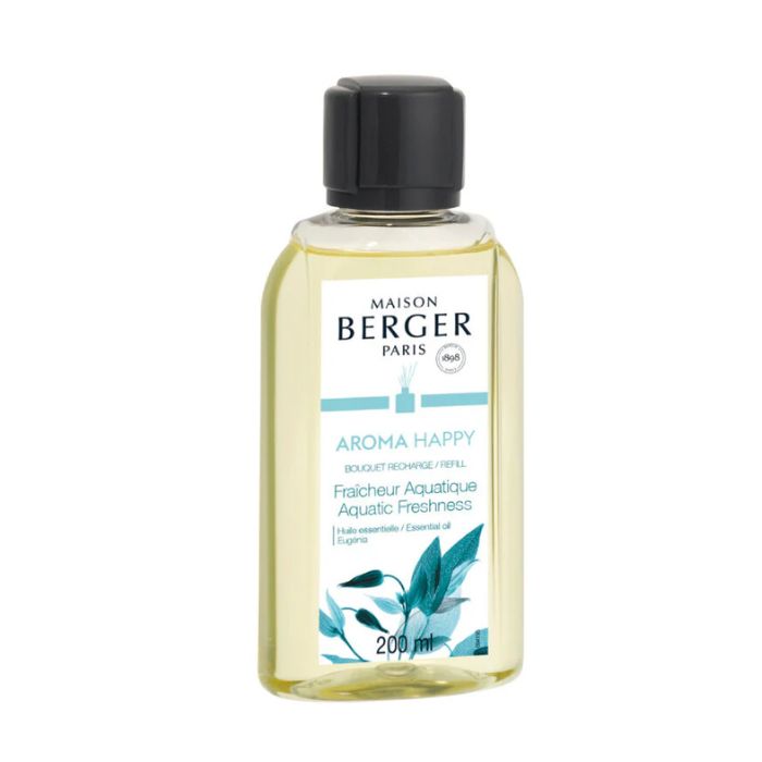 Recharge bouquet Maison Berger 200ml aroma happy (fraîcheur aquatique)