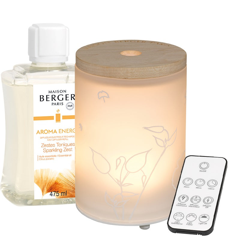 Coffret Maison Berger diffuseur électrique avec recharge aroma energy (zestes toniques) 475 ml