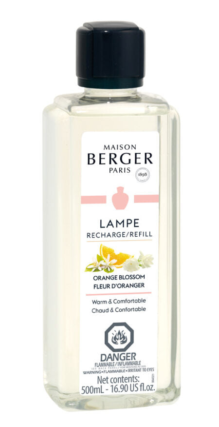 Recharge lampe Maison Berger 500 ml fleur d'oranger