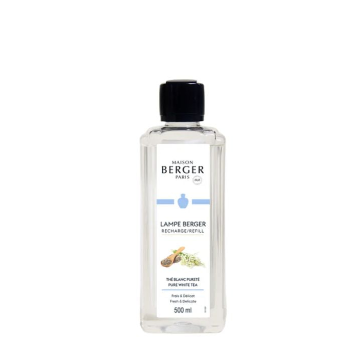 Recharge lampe Maison Berger 500 ml thé blanc pureté