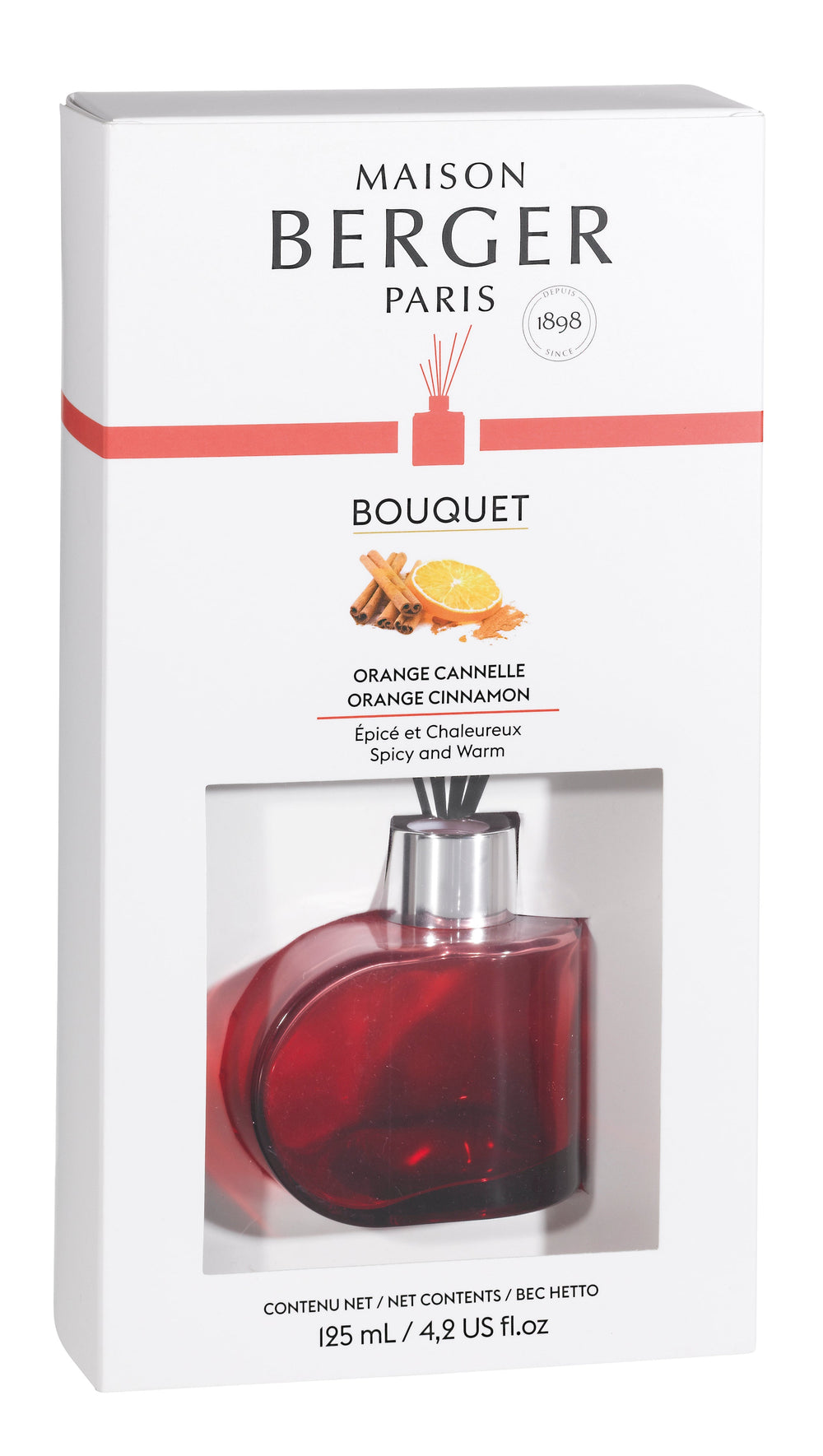 Bouquet Maison Berger alliance rouge orange cannelle 125ml