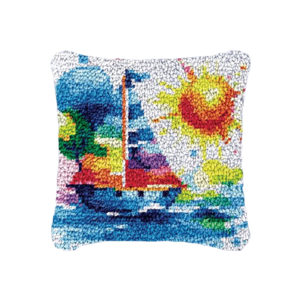 Ensemble points noués housse pour coussin 17 po x 17 po Jacarou volier