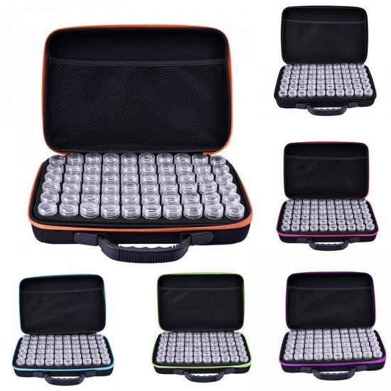 Broderie de diamant (Diamond Painting) valise de rangement (60 contenants)