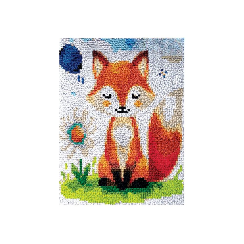 Ensemble points noués tapis 16 po x 20 po Jacarou renard