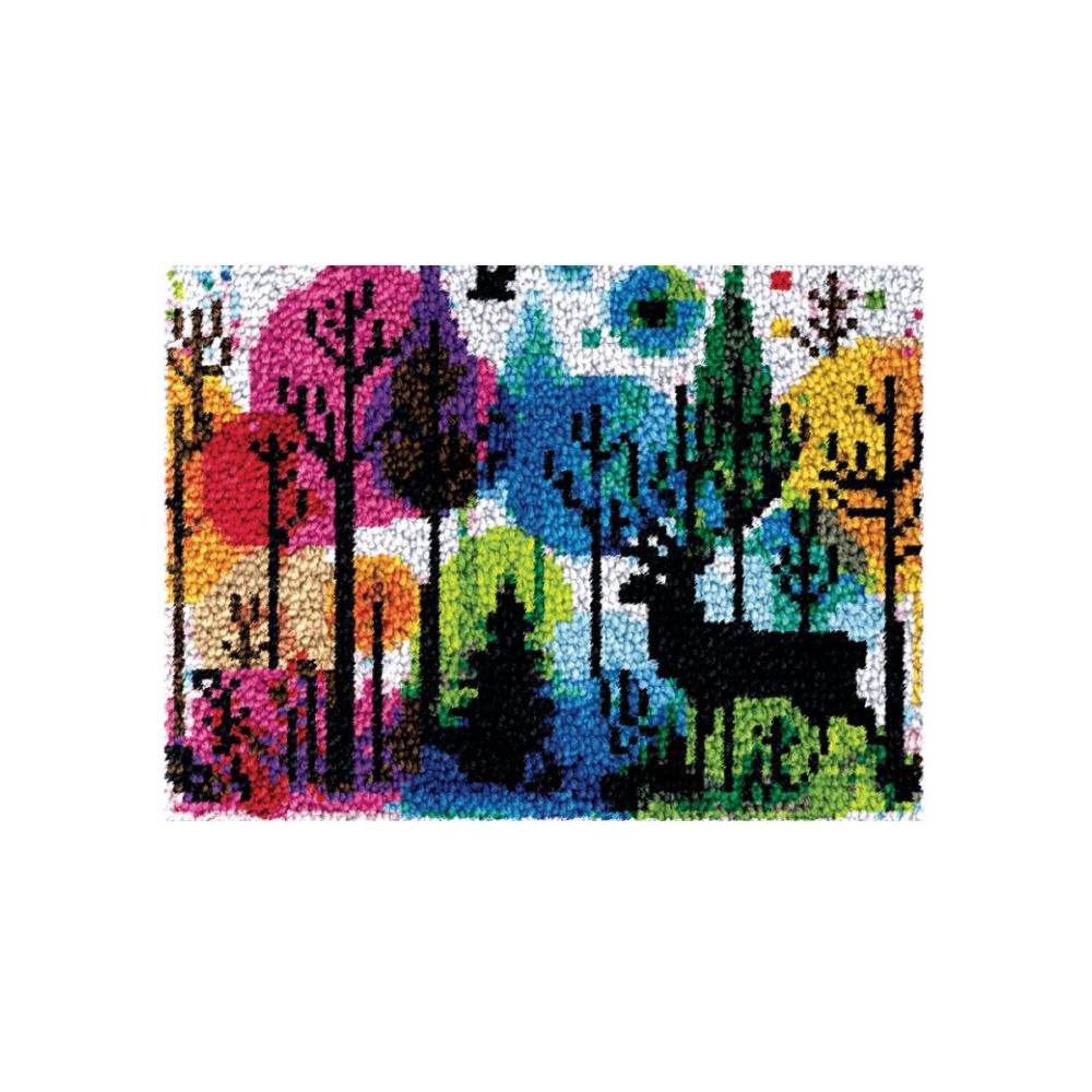 Ensemble points noués tapis 16 po x 20 po Jacarou cerf