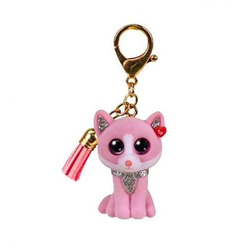 Peluche Fiona le chat rose (porte-clés)