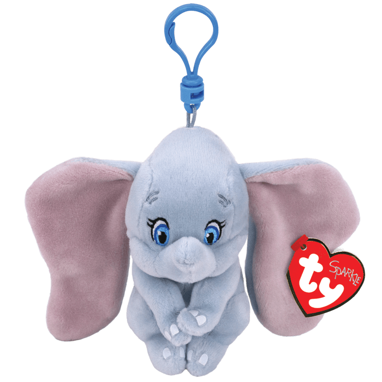 Peluche Dumbo l'éléphant avec anneau
