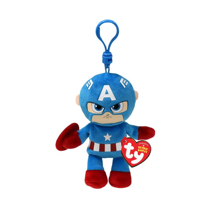 Peluche Capitaine America avec anneau