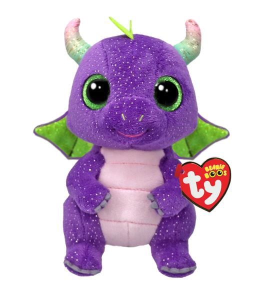 Peluche Daphne le dinosaure mauve régulier