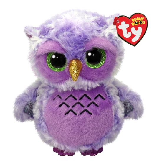 Peluche Owlivia le hibou mauve régulier
