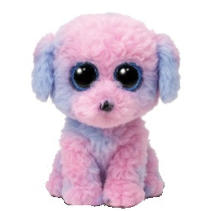 Peluche Flora le caniche multicolore régulier