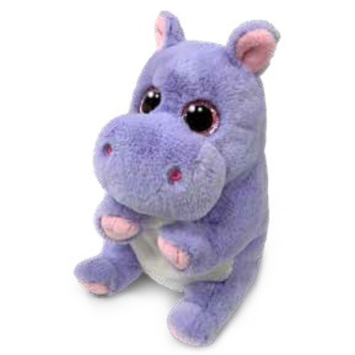 Peluche Henrietta l'hippopotame mauve régulier