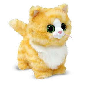 Peluche Melanie le chat orange régulier