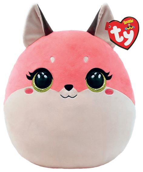 Roxie le renard rose 14 pouces