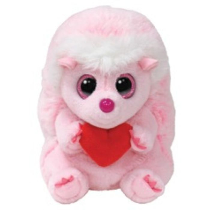 Peluche Cheesecake le hérisson rose avec coeur régulier