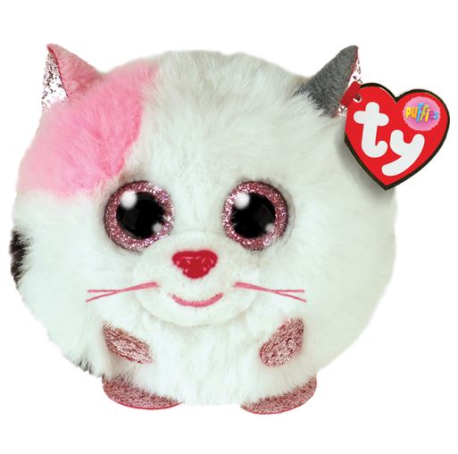 Muffin le chat blanc et rose