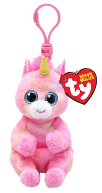 Skylar la licorne rose et orange avec anneau