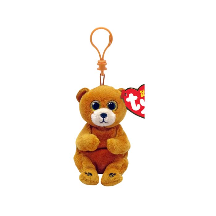 Peluche Duncan l'ourson brun avec anneau