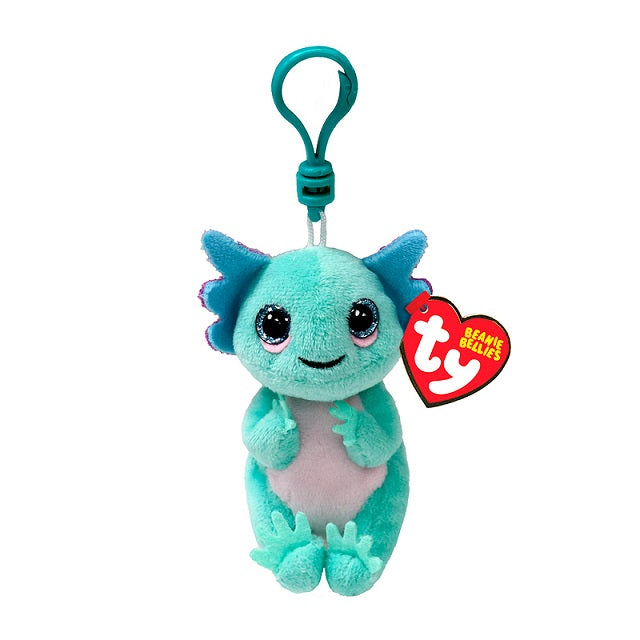 Peluche Alex la salamandre pastelle avec anneau