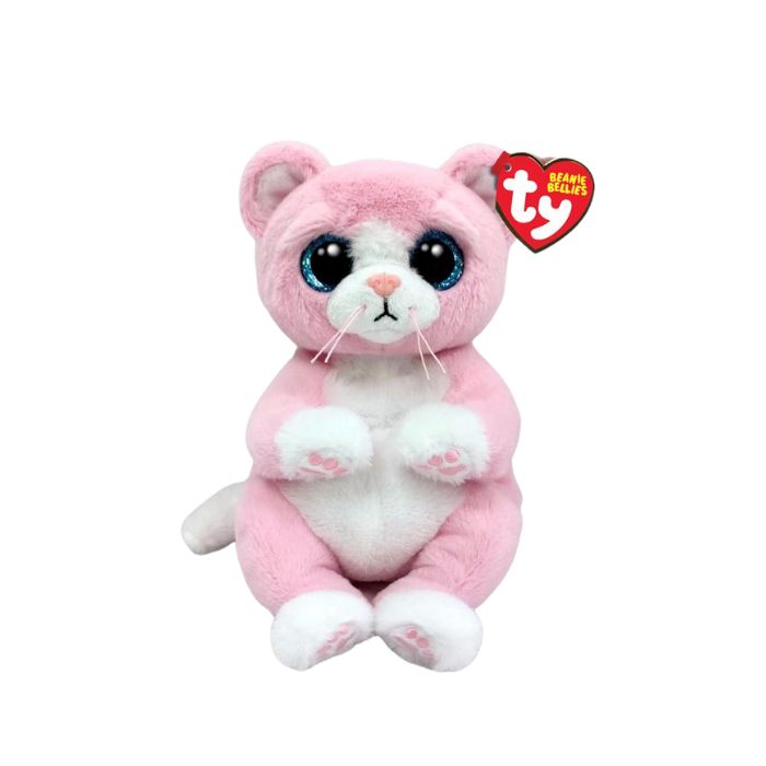 Peluche Lilibelle le chat rose médium