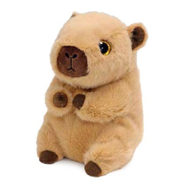 Peluche Lara le capybara beige médium