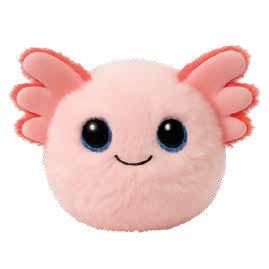 Peluche Gill l'axolotl rose (balle rebondissante)