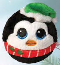 Peluche Spruce le pingouin de Noël (balle rebondissante)